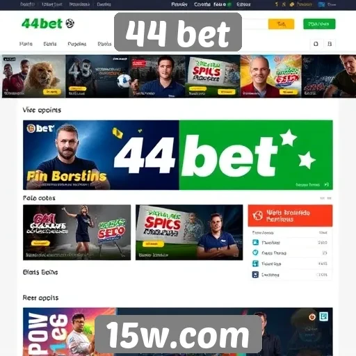 Características principais do site 44 bet